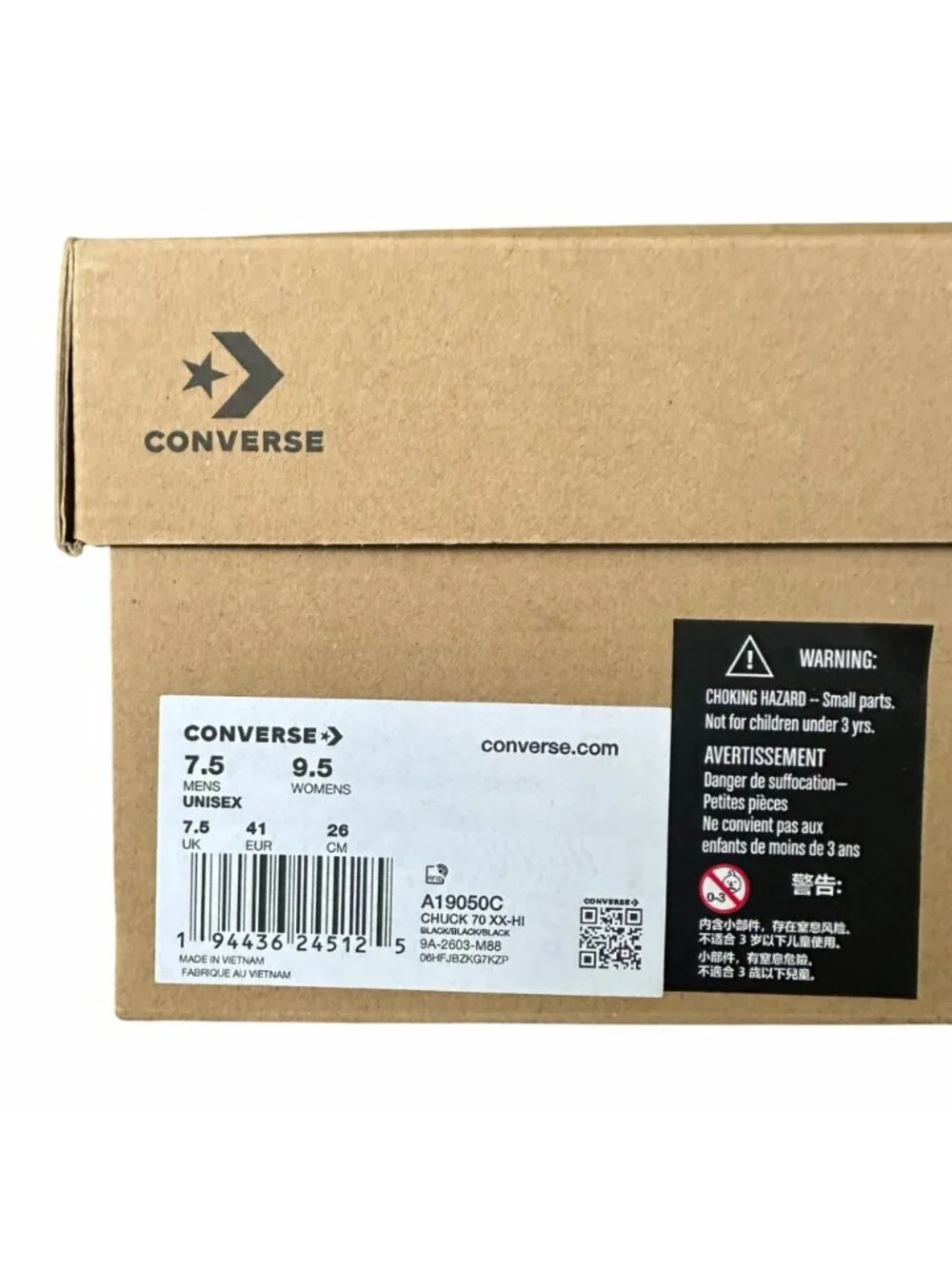 ⭐Collina Strada x Converse Chuck 70 XXHi Size 7.5 Men's Boots Black A19050C⭐